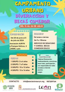 Cartel Campamento urbano