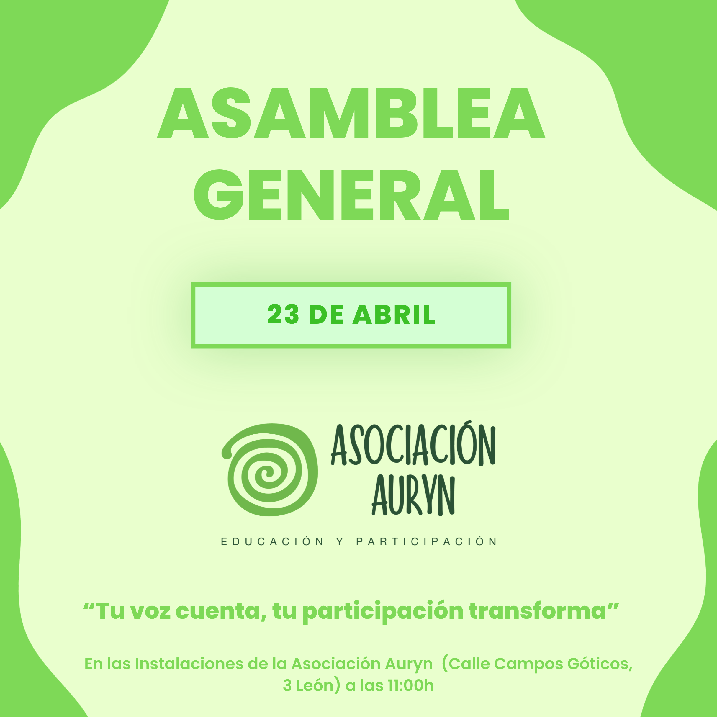 Asamblea General De La Asociación Auryn