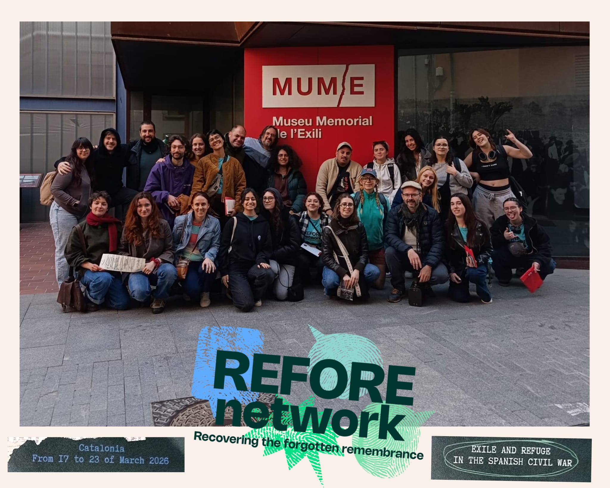 Terrassa Acoge La última Experiencia De Aprendizaje Transnacional Del Proyecto REFORE NETWORK Sobre El Exilio Y Refugio Durante La Guerra Civil Española (WP9)